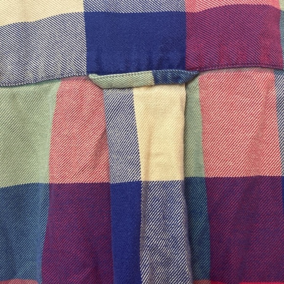 EUC Orvis 100% Cotton Multicolor Plaid Flannel Button Up Long Sleeve Size M - Picture 5 of 6